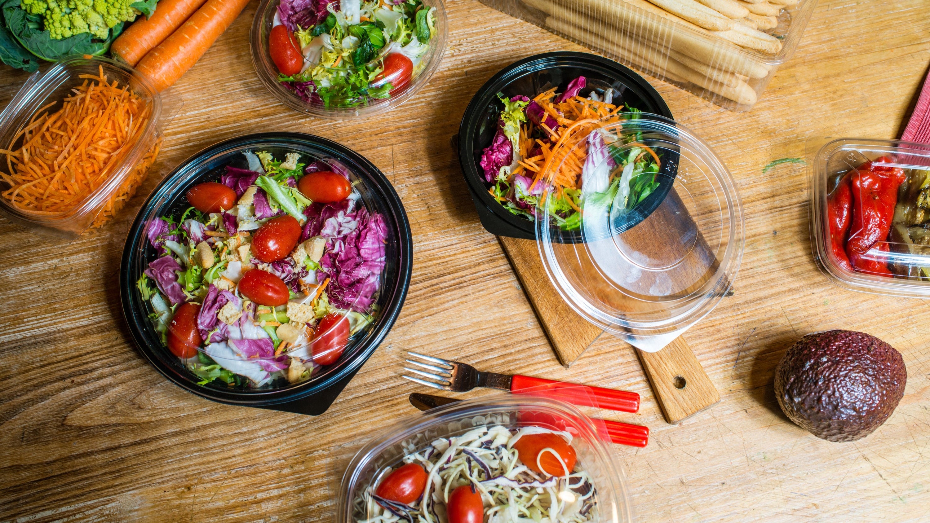 Salatschalen aus rPET