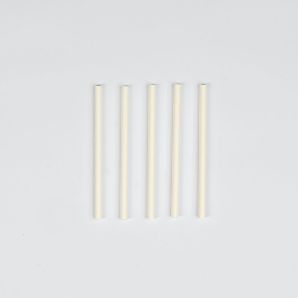 Papier-Trinkhalm, 4-lagig, weiß, Ø8x145mm, VPE: 250 St.