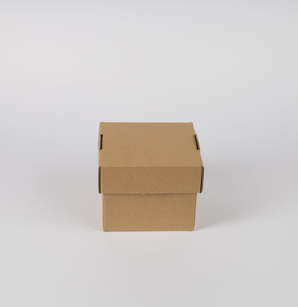 Burger Box, 12x12x10cm, Kraftkarton, braun, faltbar, VPE: 100 St.