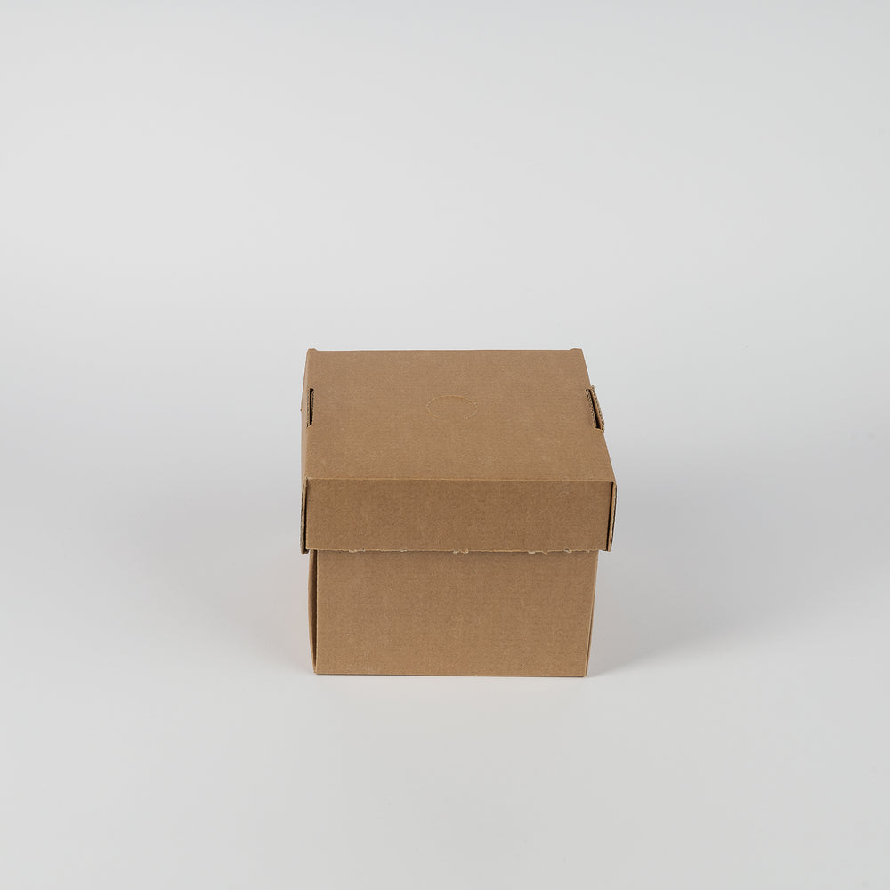 Burger Box, XL, 14x14x12cm, Kraftkarton, braun, faltbar, VPE: 100 St.