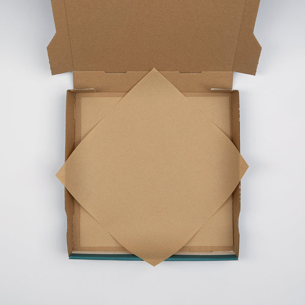 Pizza-Secure, Premium, 27x27cm, aus Pergamentersatz, neutral, braun, <br>VPE: 1.000 Blatt