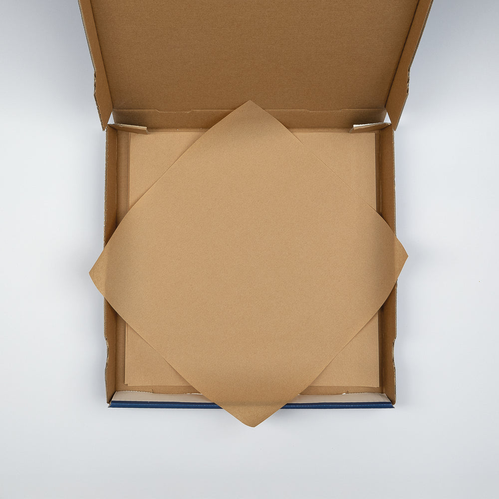 Pizza-Secure, Premium, 31x31cm, aus Pergamentersatz, neutral, braun, VPE: 1.000 Blatt