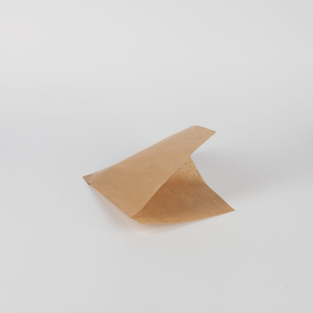 Burger-Tasche, neutral-braun, 15x16cm, 2-seitig offen, VPE 1.000 St.