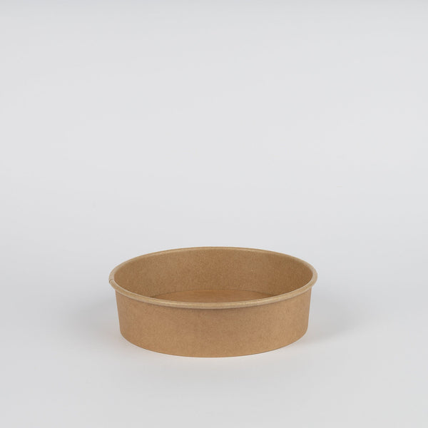 Salatschale aus Kraftkarton/PE, 850ml, Ø185mm, VPE: 300 St.