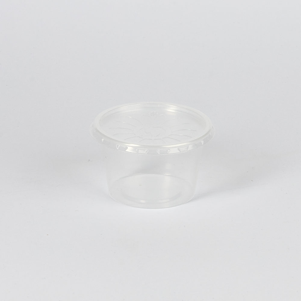 PP-Saucenbecher, Kombi-Pack, 100ml, transparent, VPE: 500 St.