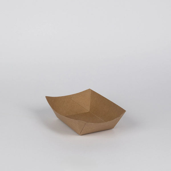 Snackschiff-Schale, kraft, braun, 400ml, 105x73x45mm, VPE : 1000 St.