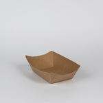 Snackschiff-Schale, kraft, braun, 800ml, 131x88x55mm, VPE: 600 St.