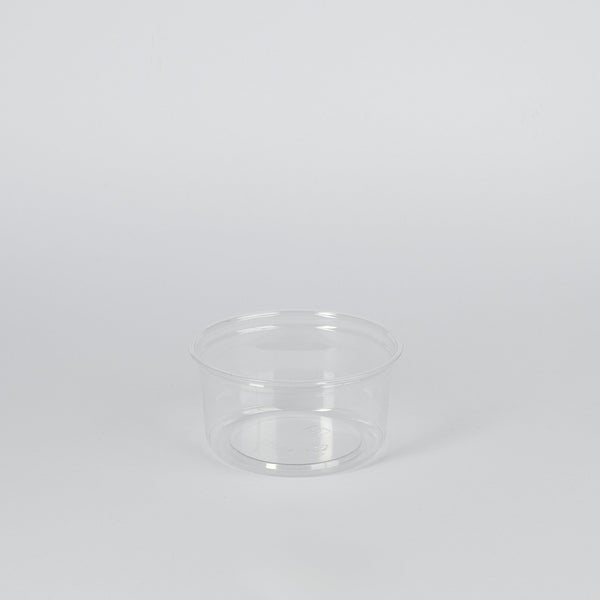 rPET, Deli Becher, 350ml, rund, transparent, Ø117x117x54mm, VPE: 500 St.