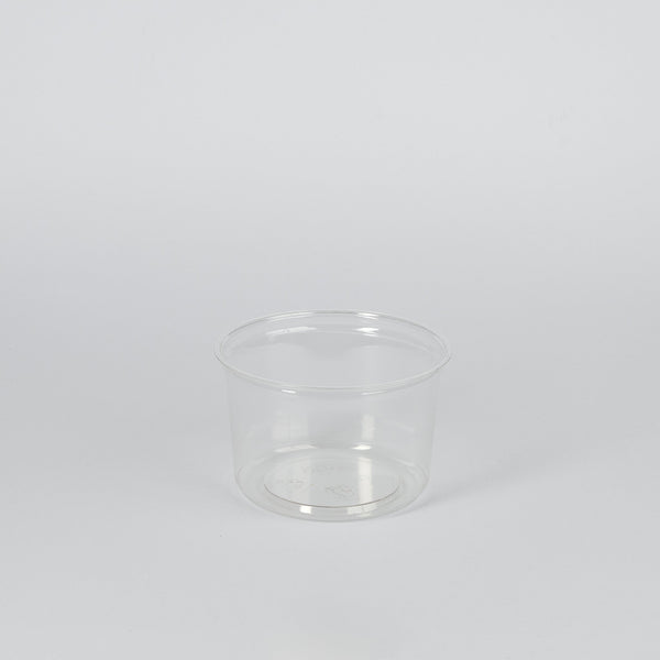 rPET, Deli-Becher, 500ml, rund, transparent, Ø117x117x69mm, VPE: 500 St.