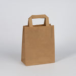 Papiertragetasche, 18+9x22cm, braun, VPE: 200 St.