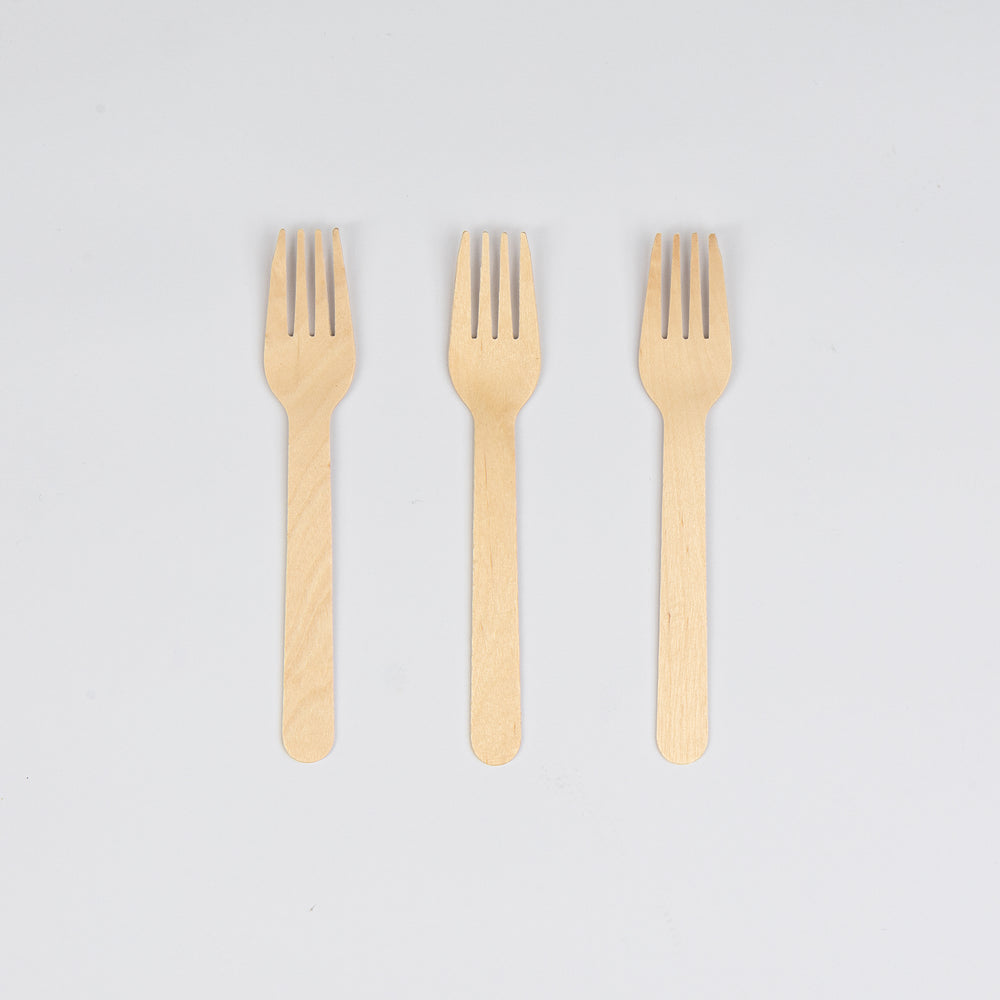 Gabel aus Holz, 165mm, VPE: 100 St.