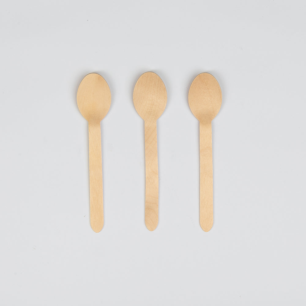 Löffel aus Holz, 165mm, VPE: 100 St.
