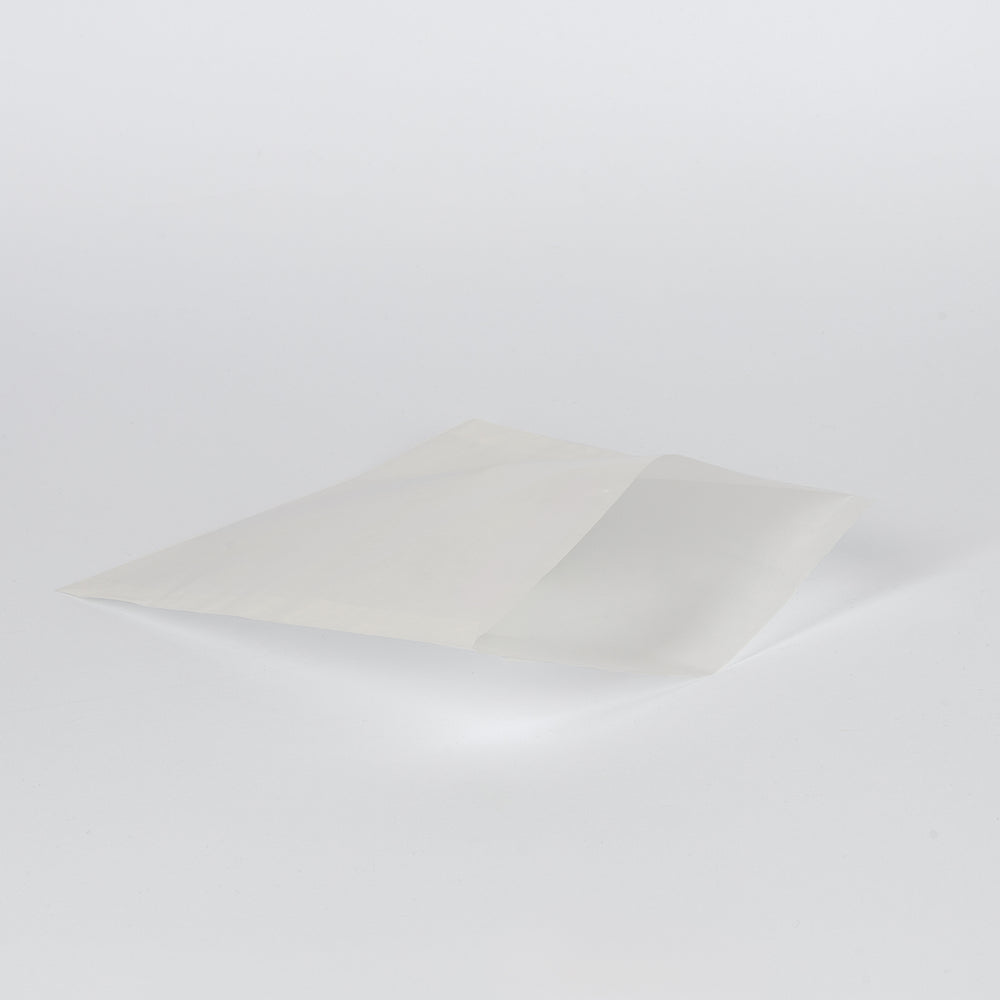 Pergamin-Flachbeutel, gebleicht, 40g/m², 160x155+10mm, VPE: 500 St.