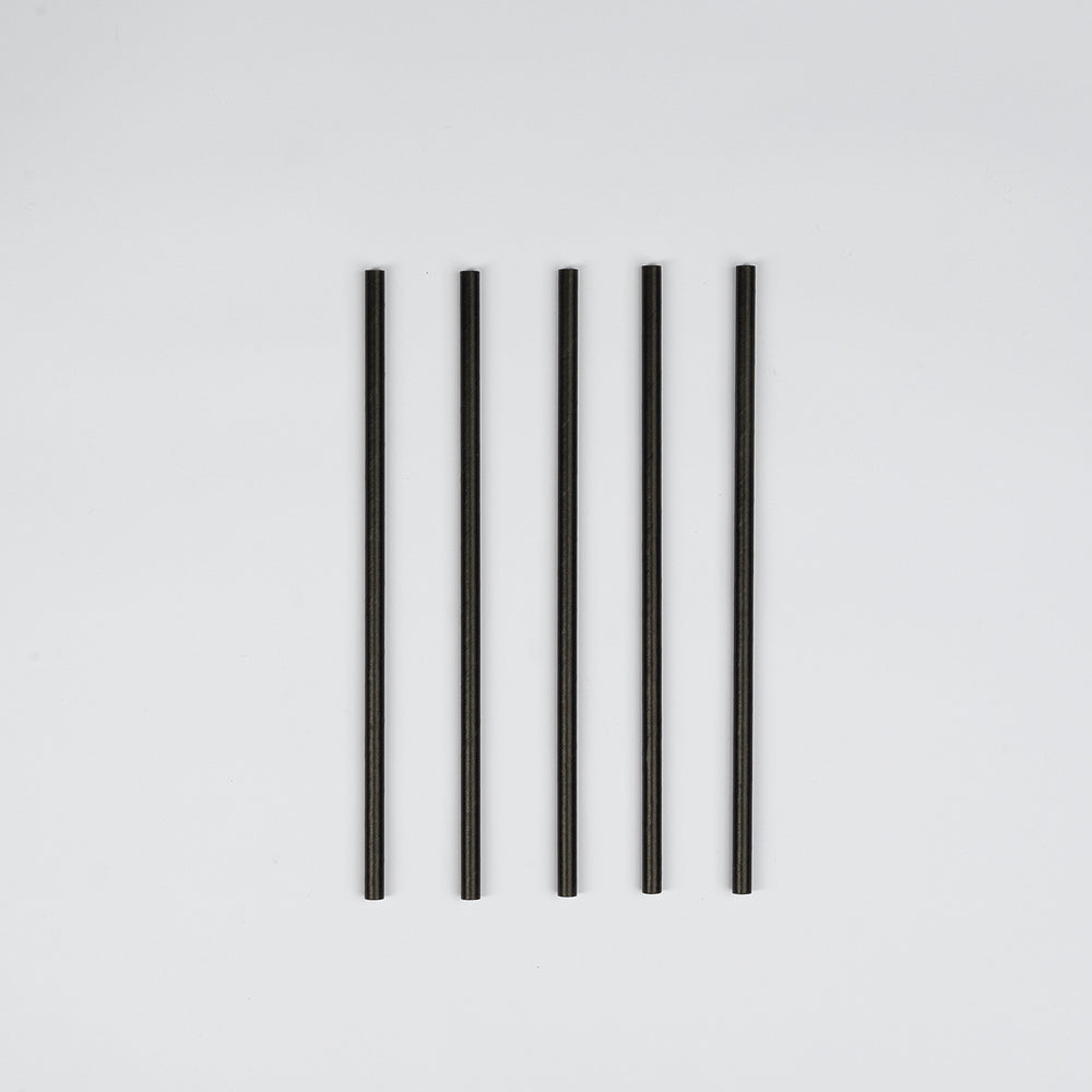 Papier-Trinkhalm, Jumbo, schwarz, Ø8x250mm, VPE: 200 St.