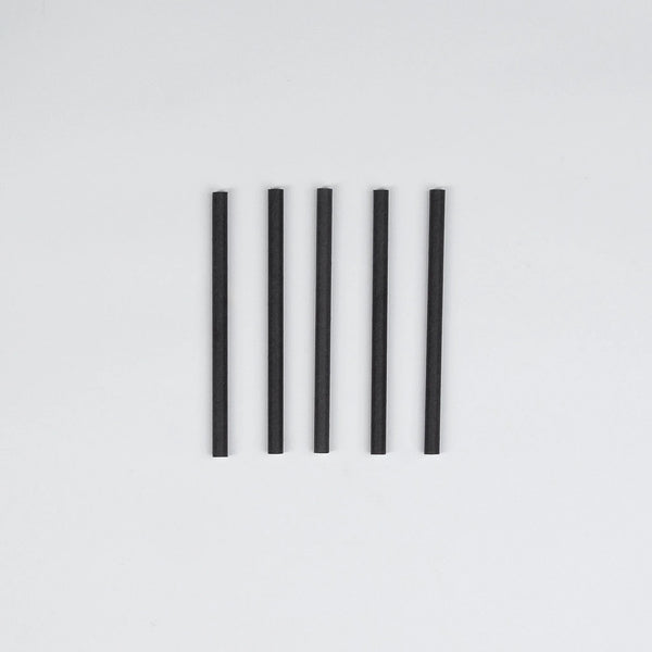 Papier-Trinkhalm, 4-lagig, schwarz, Ø8x145mm, VPE: 250 St.