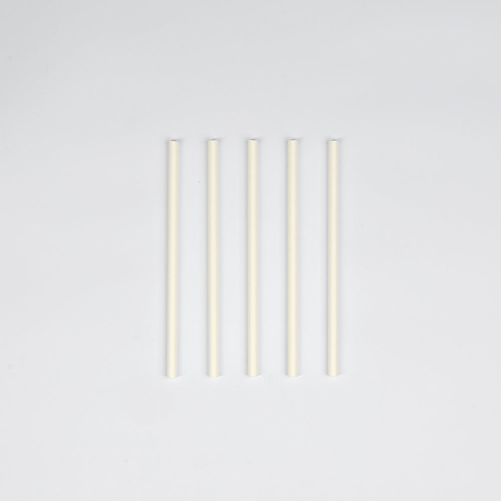 Papier-Trinkhalm, 4-lagig, Jumbo, weiß, Ø8x200mm, VPE: 250 St.