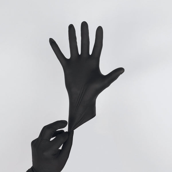 Nitril-Handschuhe, schwarz, puderfrei, Größe "S", VPE: 100 St.