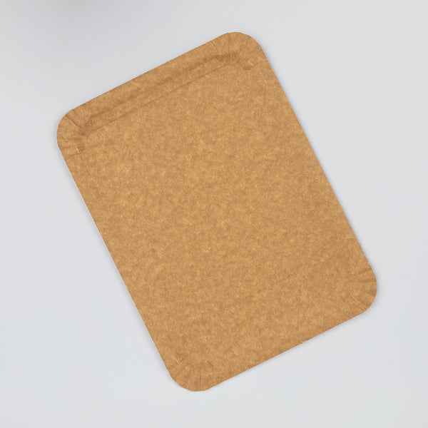 Pappteller, braun, 21x29cm, rechteckig, VPE: 250 St.