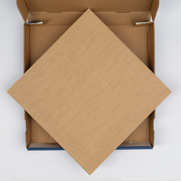 Pizza-Secure, Kraftpapier-Welle, 32x32cm, VPE: 200 St.