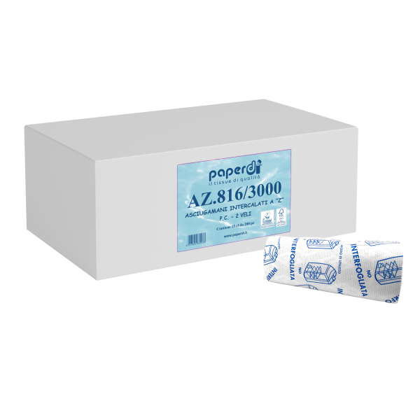 Falthandtücher, Z-Falz, 21x24cm, 2-Lagig, Zellstoff, Hochweiß, VPE: 3.000 Blatt