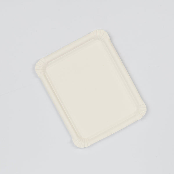 Pappteller, weiß, 13x20cm, VPE: 1.500 St.