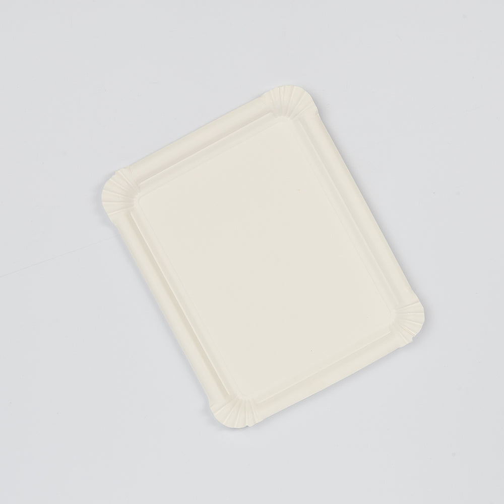 Pappteller, weiß, 13x20cm, VPE: 1.500 St.