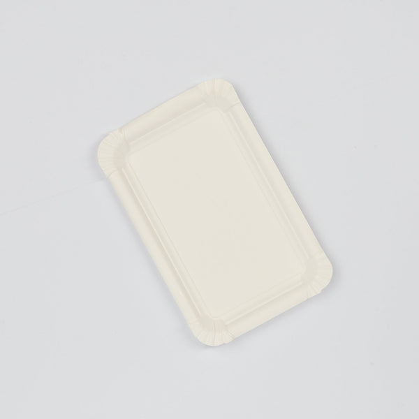 Pappteller, weiß, 10x16cm, VPE: 3.000 St.