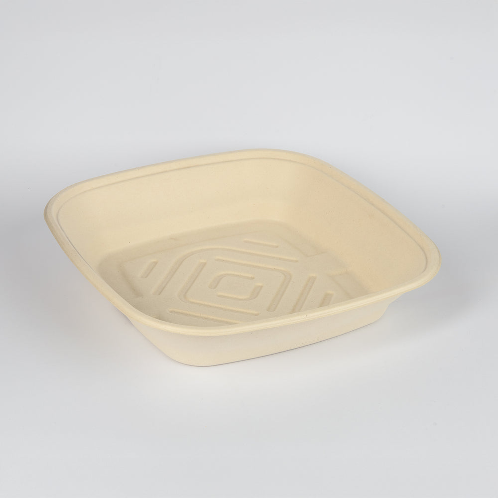 Bepulb-Bagasse, Catering-Schale, 4500ml, 358x358x72mm, VPE: 25 St.