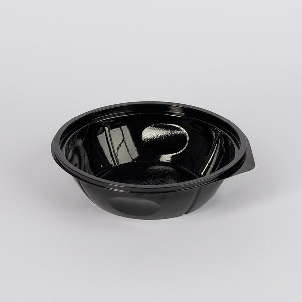 Salatschale, rPET, schwarz, 400ml,  Ø165x45mm, VPE: 400 St.