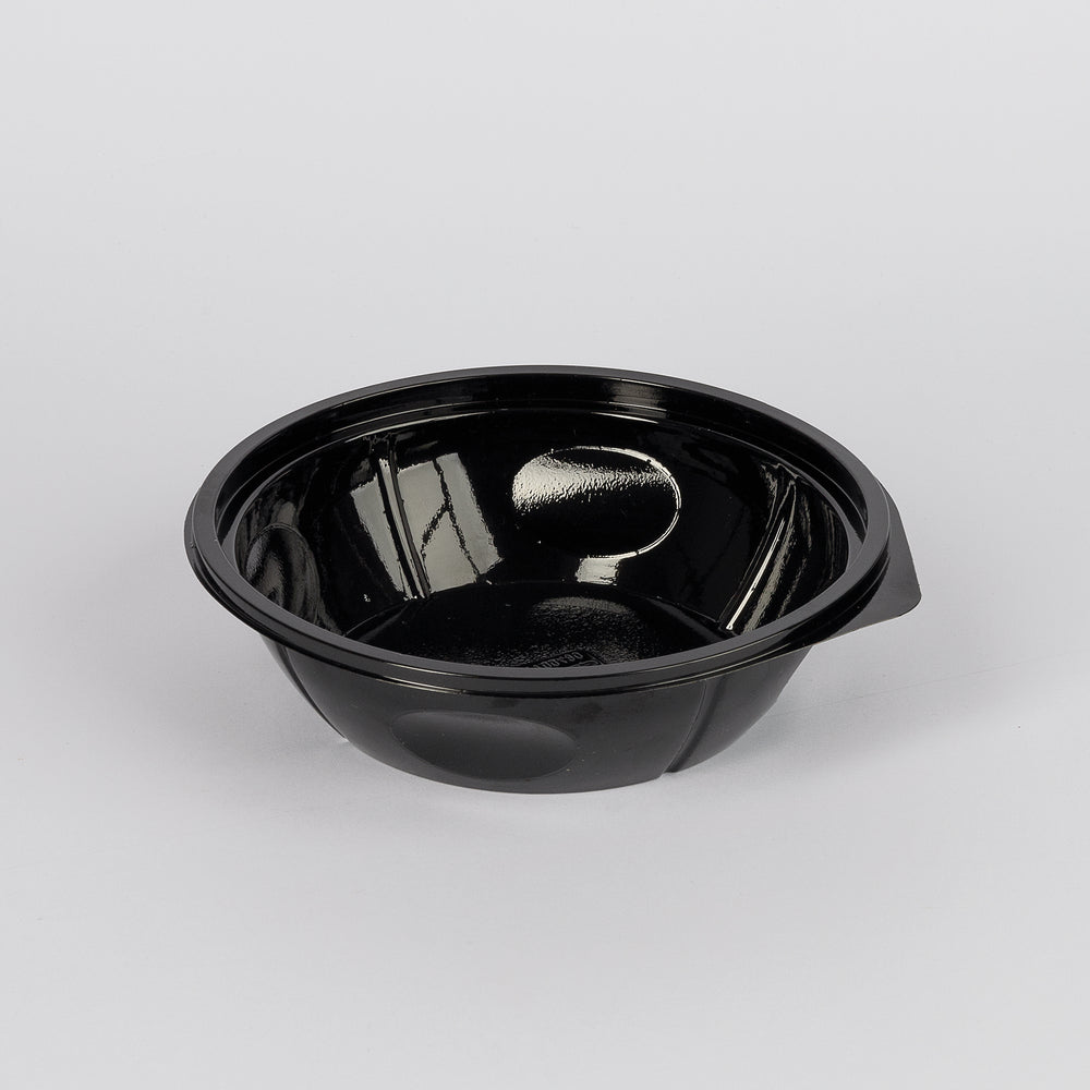 Salatschale, rPET, schwarz, 400ml,  Ø165x45mm, VPE: 400 St.