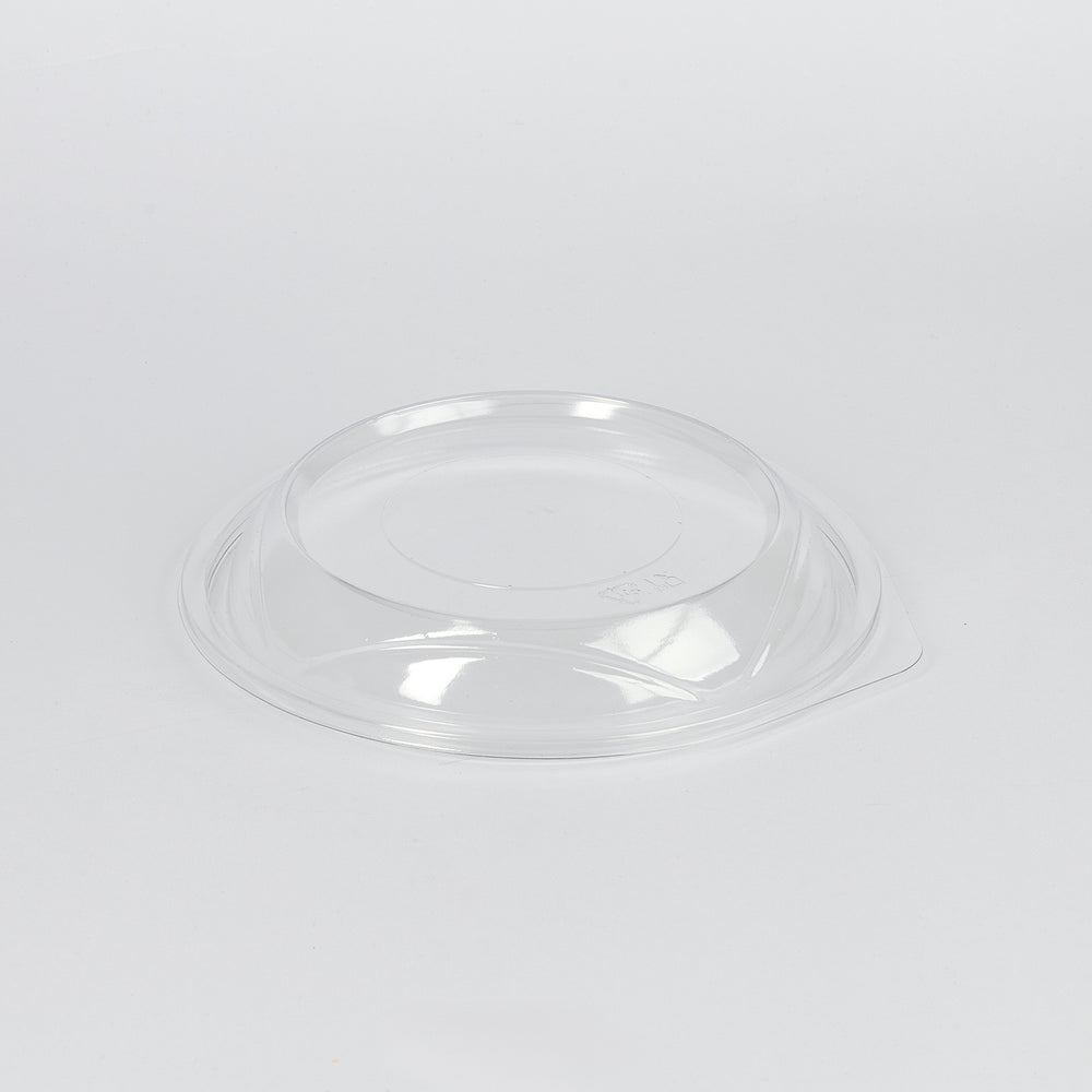 Deckel, r-PET, transparent, Ø165mm, passend für r-PET Salatschale 400ml, VPE: 400 St.