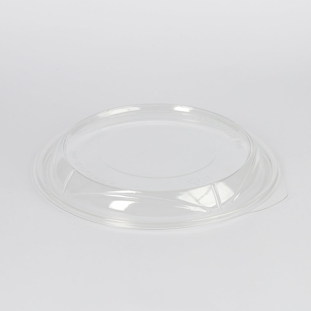 Deckel, r-PET, transparent, Ø215mm, passend für r-PET Salatschale 800ml, VPE: 300 St.