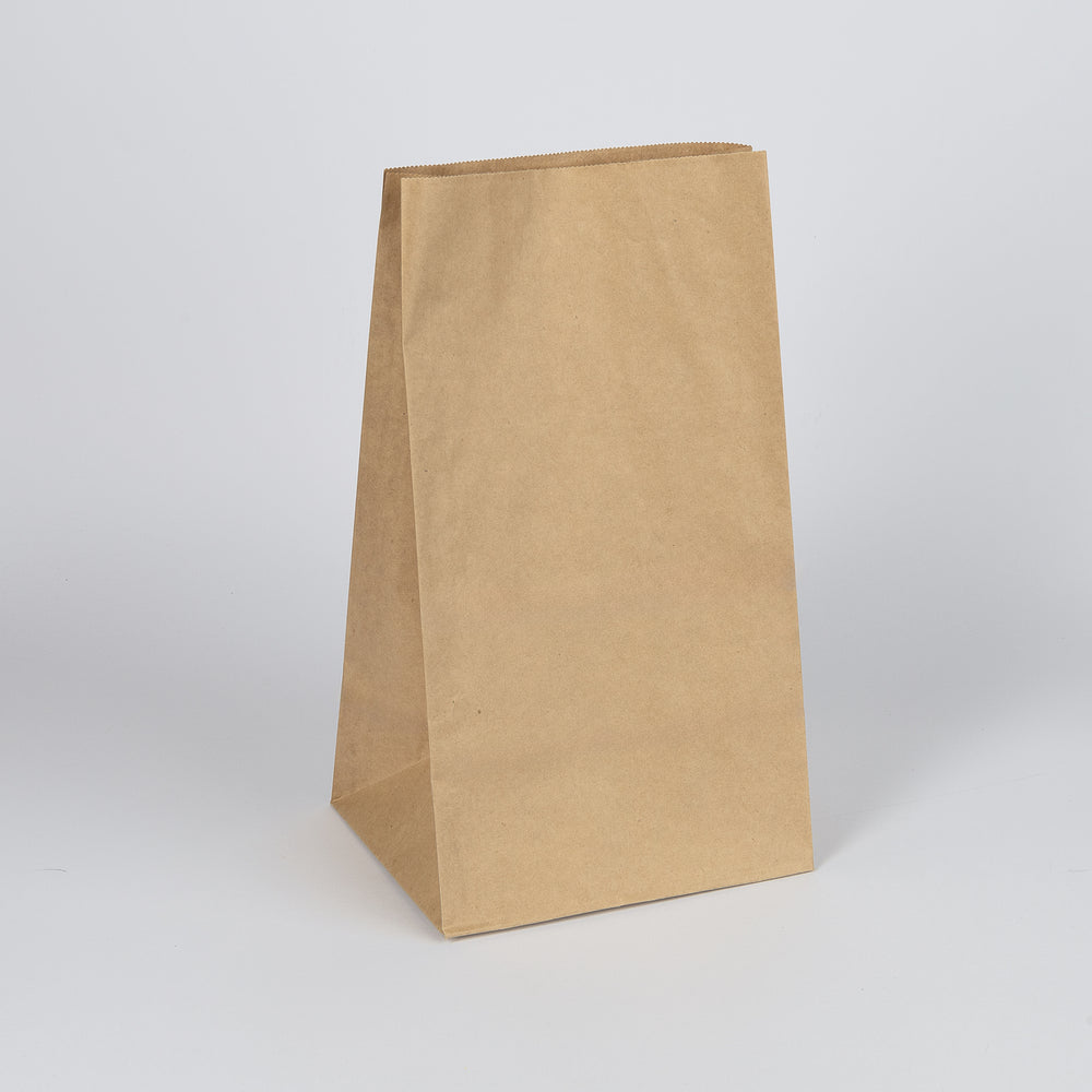 Papier-Blockbodenbeutel, 18+13x30cm, 70Gr., VPE 500 St.