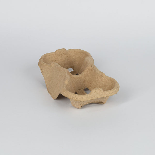 2er, Papp-Becherträger, ungebleicht, VPE: 360 St.