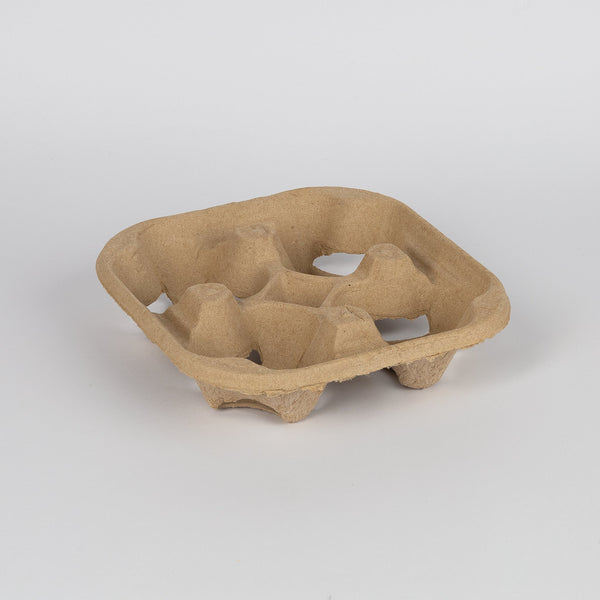 4er, Papp-Becherträger, ungebleicht, VPE: 180 St.