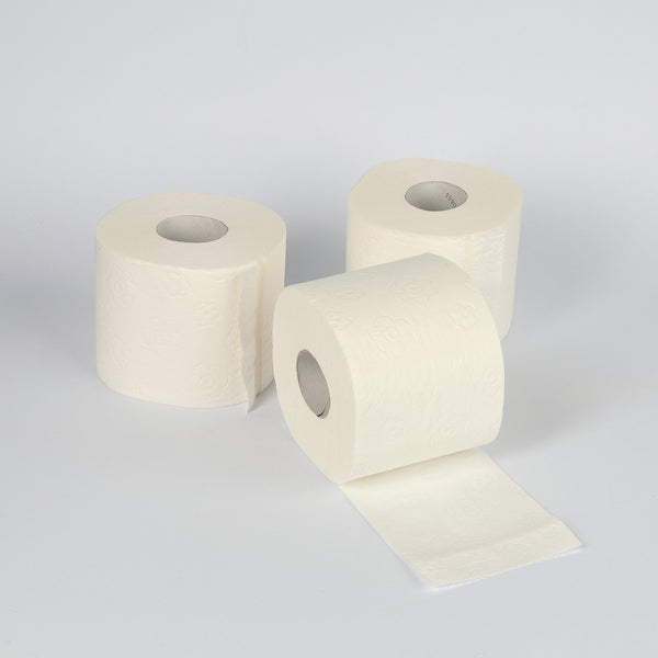 Toilettenpapier, 3-lagig, 250 Blatt, Zellstoff, Hochweiß, VPE : 56 Rollen
