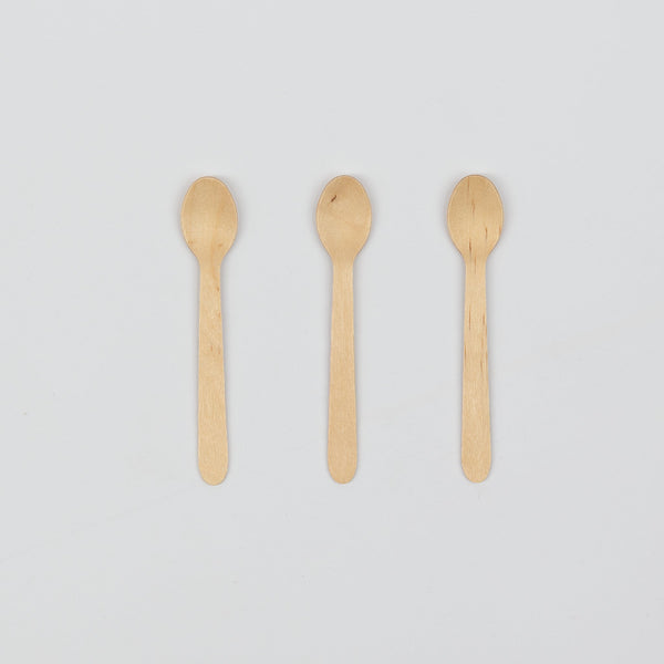 Kaffee Löffel aus Holz, 110mm, VPE: 100 St.