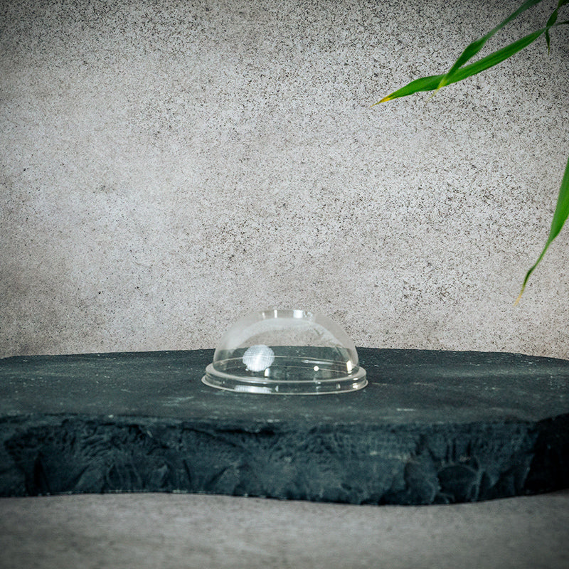 rPET, Dom Deckel ohne Loch Ø95mm, VPE: 1.000 St.