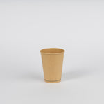 Pappbecher, neutral-braun, kraft/PE, 12oz, Ø90mm, 300ml
