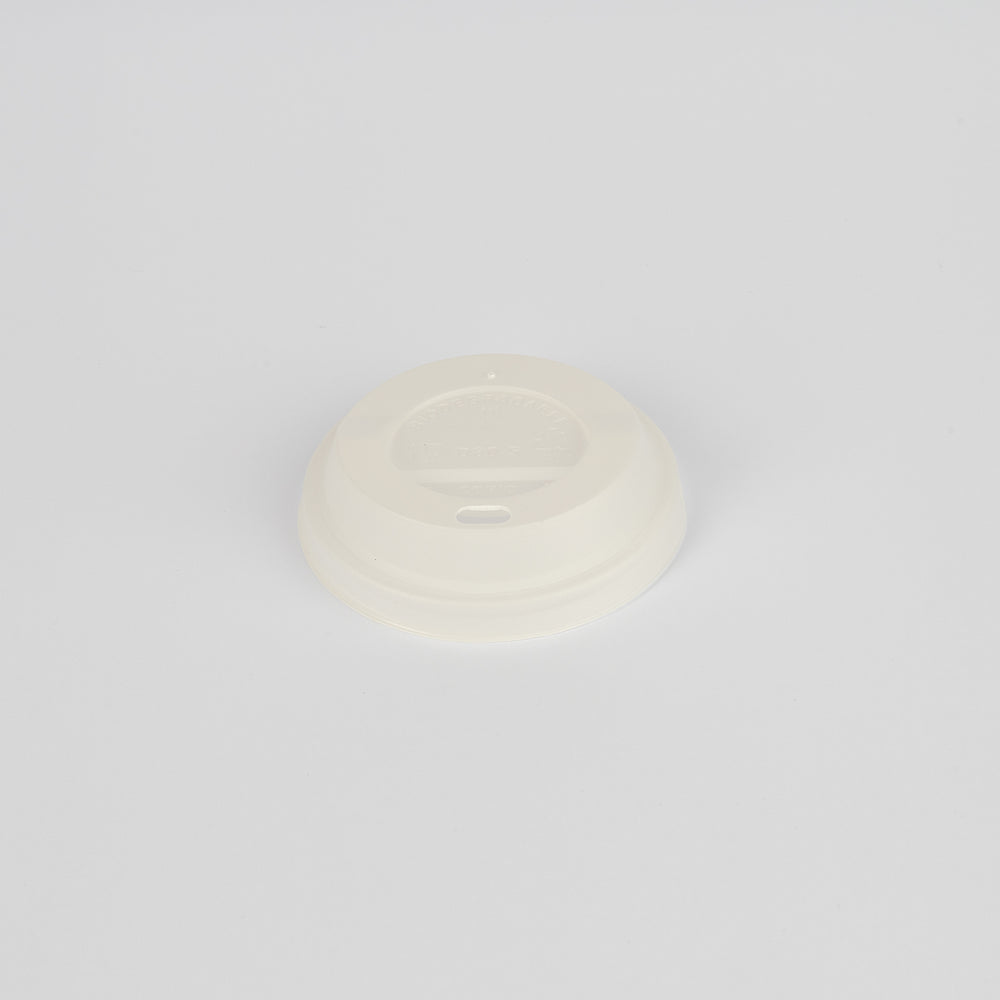 CPLA-Deckel, f. Pappbecher, Ø80mm, weiß