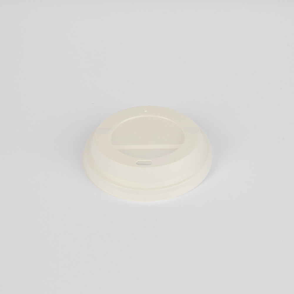 CPLA-Deckel, f. Pappbecher, Ø90mm, weiß