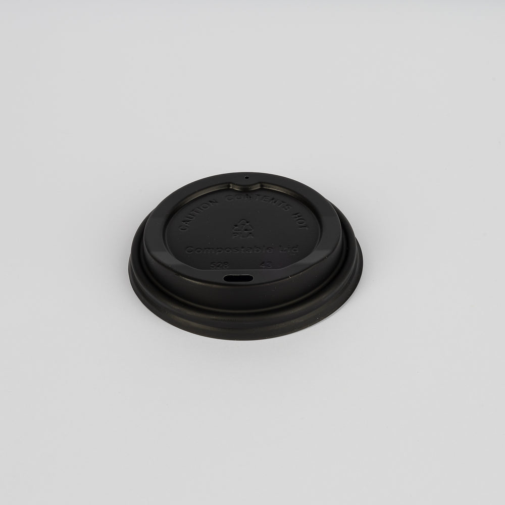 CPLA-Deckel, f. Pappbecher, Ø90mm, schwarz