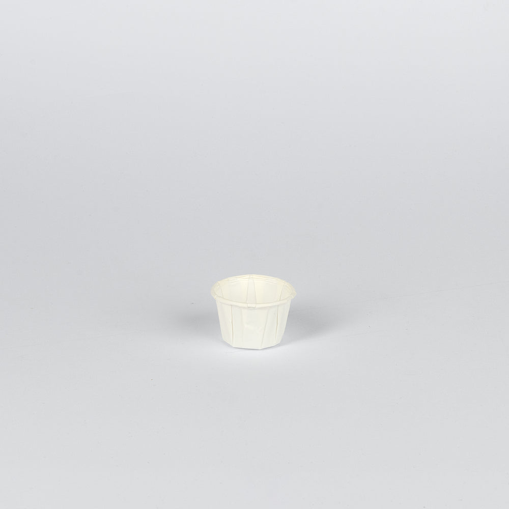 Papier-Dressing-Becher, 30ml, weiß, 80gr./m², Ø42x27mm, VPE: 250 St.
