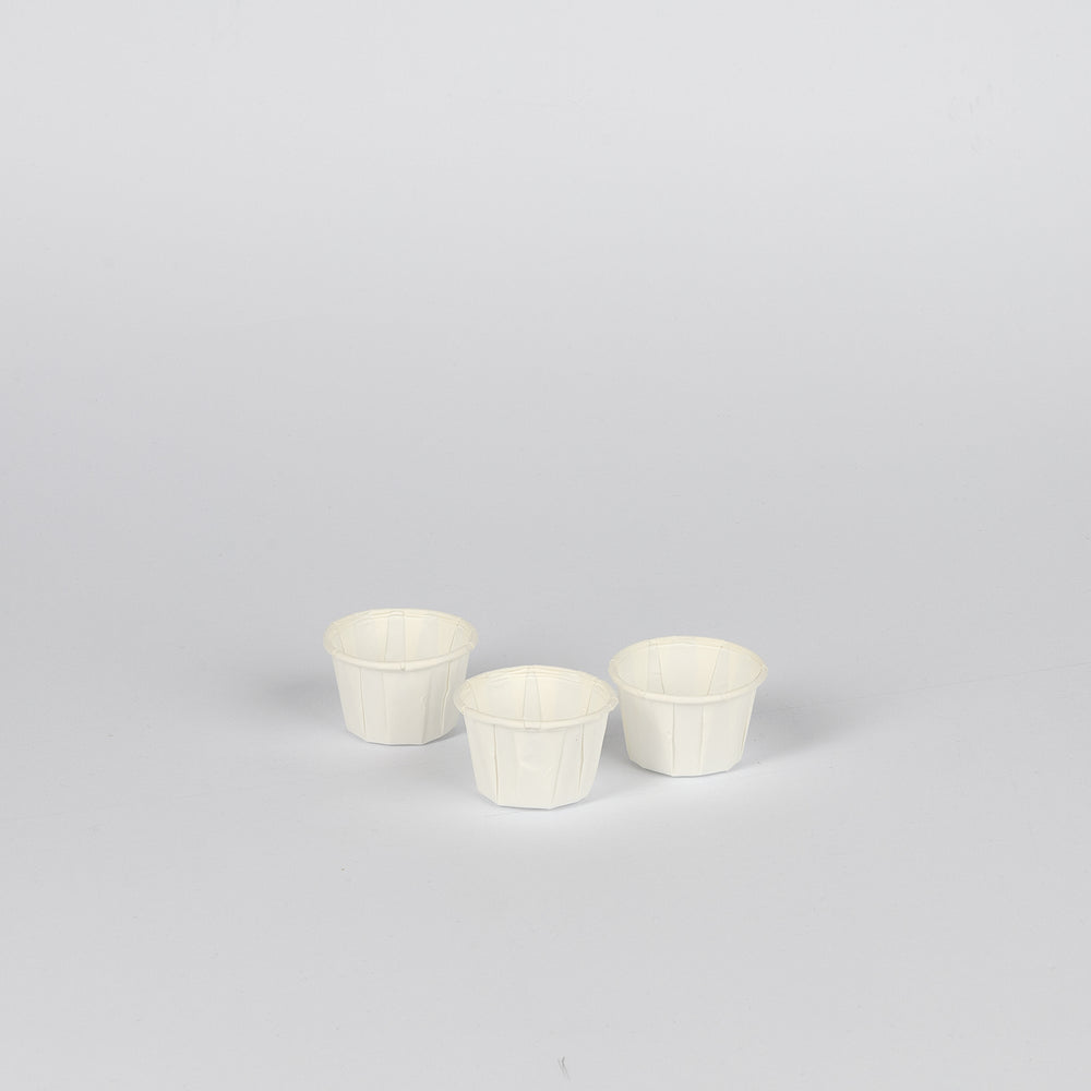 Papier-Dressing-Becher, 30ml, weiß, 80gr./m², Ø42x27mm, VPE: 250 St.