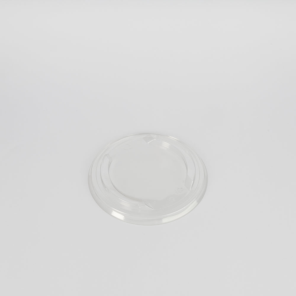 r-PET Deckel, für Salatschale aus Kraftkarton, 500/750/1000ml, temperaturfähig bis 60 °C, Ø150mm, VPE 300 St.