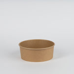 Salatschale aus Kraftkarton/PE, braun, 1300ml, Ø184x67mm, VE: 300 St.