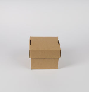 Burger Box, 13x13x10cm, Kraftkarton, braun, faltbar, VPE: 100 St.