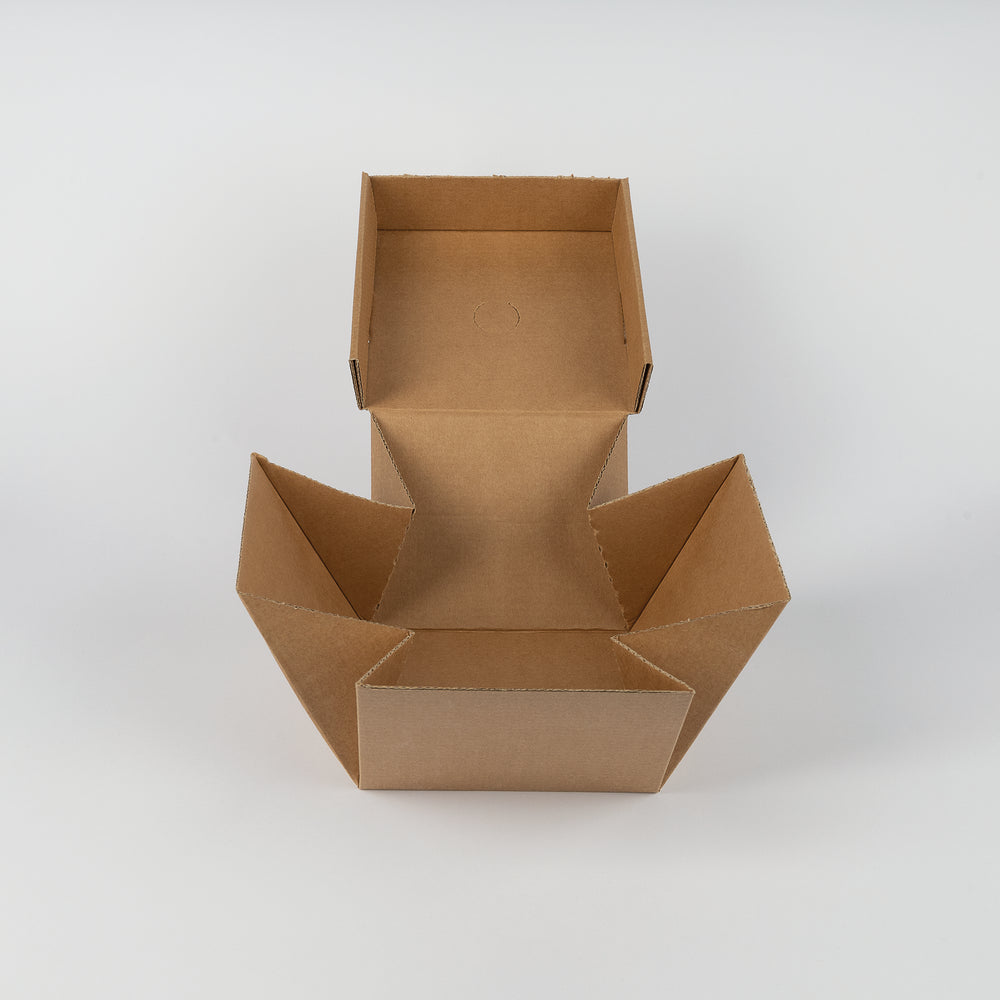 Burger Box XL, 14x14x12cm, faltbar, <br>VPE: 100 St.