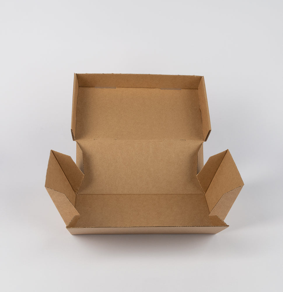 Doppel-Burger-Box, 24x12x10cm, faltbar, <br>VPE: 100 St.