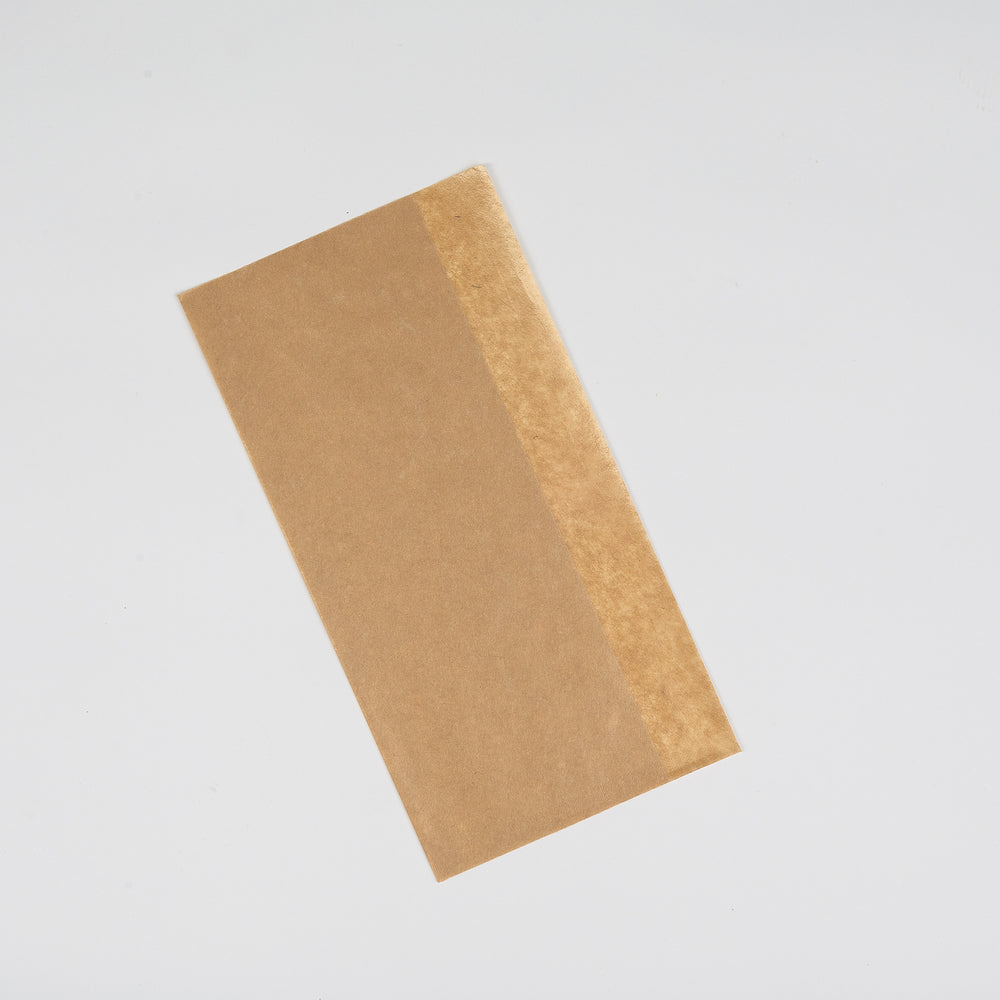 Flachbeutel, 2-seitig offen, 25x13/10cm, "Open Pack", neutral, braun, VPE: 100 St.